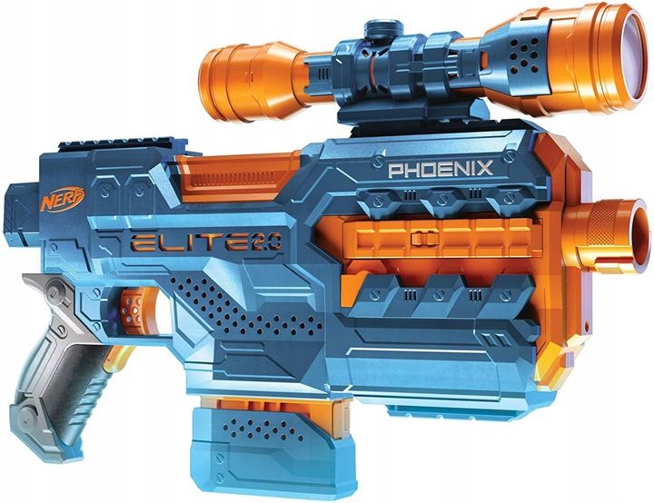 PISTOLET NERF ELITE 2.0 PHOENIX CS-6 AUTOMAT + CELOWNIK zdjęcie 8