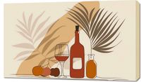 Obraz 100x60cm Winko przy Palmach
