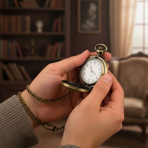 Zegarek Kieszonkowy na Łańcuszku z Grawerem Retro Prezent dla Niego na Arena.pl