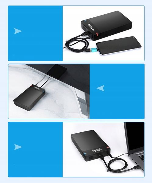 Obudowa Dysku 3.5' Kieszeń SATA I II III HDD USB 3.0 Super Speed do 5Gb/s zdjęcie 12