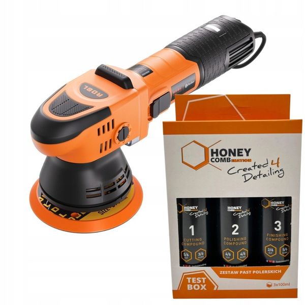 ADBL Roller D09125-02 polerka Dual Action skok 9mm + HONEY TEST BOX 3X100ML zdjęcie 1