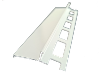 Profil aluminiowy balkonowy 44mm 2,5m - okapnik lakierowany biały