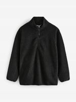 NEXT Długi polar ze sztucznego kożuszka Borg z krótkim zamkiem 48/50