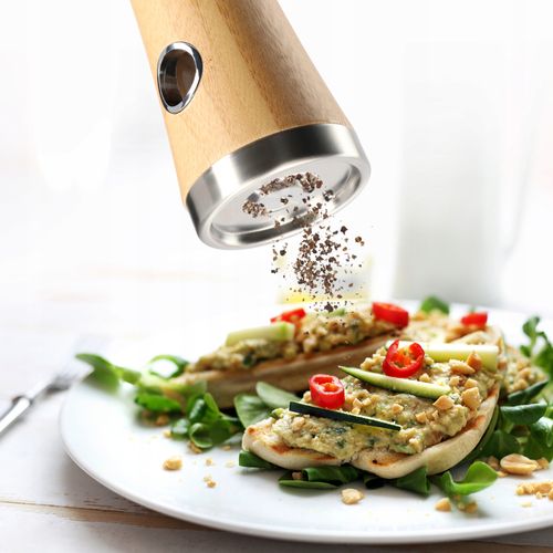 Młynek Do Pieprzu I Soli Przypraw Ręczny Drewniany na Arena.pl