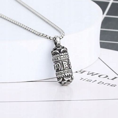 NASZYJNIK MĘSKI SEKRETNIK SREBRNY WISIOREK OTWIERANY STAL CHIRURGICZNA 316L na Arena.pl