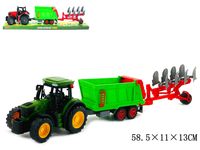 traktor z maszynami rolniczymi 58,5 x 11 x 13cm