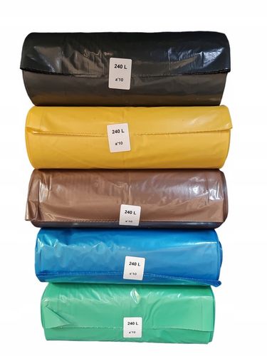 GRUBE BRĄZOWE WORKI BIOODPADY 240L 1,1kg 55um WORKI NA TRAWĘ LIŚCIE 240L na Arena.pl