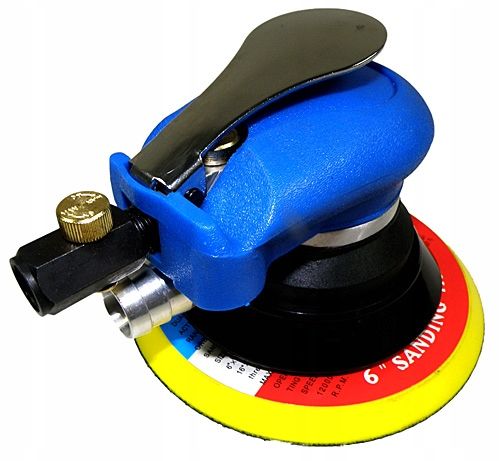 SZLIFIERKA OSCYLACYJNA PNEUMATYCZNA MIMOŚRODOWA 150mm Z WĘŻEM REGULACJA na Arena.pl