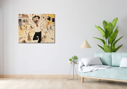 Obraz 90x70cm Chaos w Miasteczku na Arena.pl