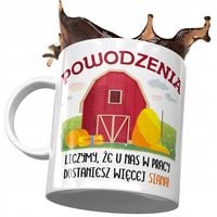 Kubek Na Powitanie Przywitanie W Pracy Z Nadrukiem Ze Zdjęciem