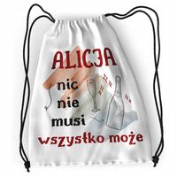 Plecak Dla Alicji Sportowy Szkolny Worek Torba Z Nadrukiem Ze Zdjęciem