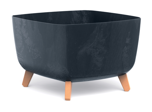 Doniczka kwadratowa GRACIA SQUARE BETON EFFECT DGQL400E-S433, Kolor Antracyt, Prosperplast, Wymiary 39x39x27 cm na Arena.pl