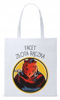 Dla Chłopaka Męża Prezent Torba Eco Biała Shopper Z Nadrukiem Ze Zdjęciem