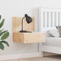 Stolik nocny Brązowy 42 x 32.5 x 40 cm Lite drewno sosnowe