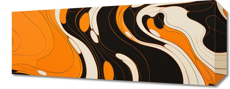 Obraz 50x20cm Tańczący Atrament zdjęcie 1
