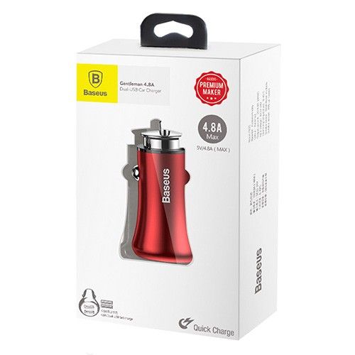Ładowarka samochodowa BASEUS GENTELMAN 2 USB 4.8A na Arena.pl