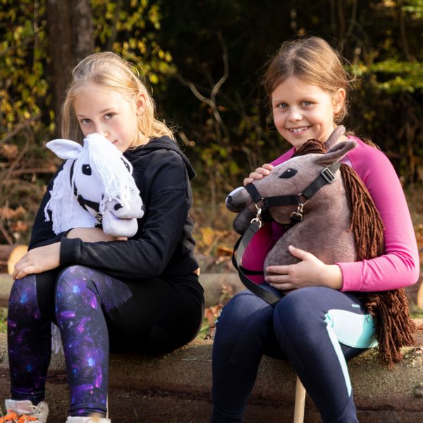 Koń na Kiju - Hobby Horse Skippi - Biały zdjęcie 9