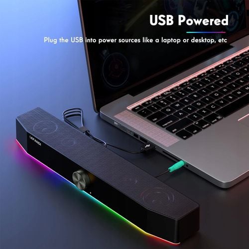 Głośnik przenośny komputerowy LEFANDI D528 czarny 10 W Oświetlenie RGB HIT! na Arena.pl