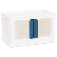 pudełko składane 32l biało-niebieskie skrzynka