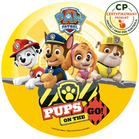 Opłatek na tort Psi Patrol