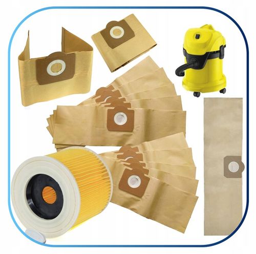 10x WORKI FILTR DO ODKURZACZA KARCHER MV3 WD 3.200 WD3 PREMIUM WD3200 na Arena.pl