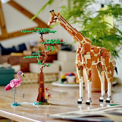 LEGO Creator 3w1 Ruchome Figurki Dzikie zwierzęta z safari 31150 Żyrafa Lew na Arena.pl