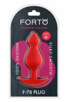 forto f-78 pointee plug medium red silikonowy anatomiczny korek