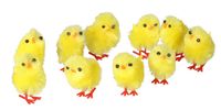 KURCZAKI WIELKANOCNE 10SZT 3 CM KURCZAKI DO STROIKA
