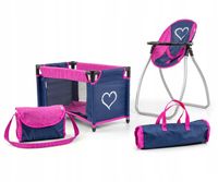 Milly Mally Zestaw dla lalek Elsa Prestige Navy różowo granatowy 4w1