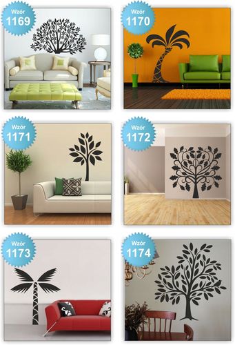 NAKLEJKI na ścianę ścienne DRZEWO drzewa 160cm na Arena.pl