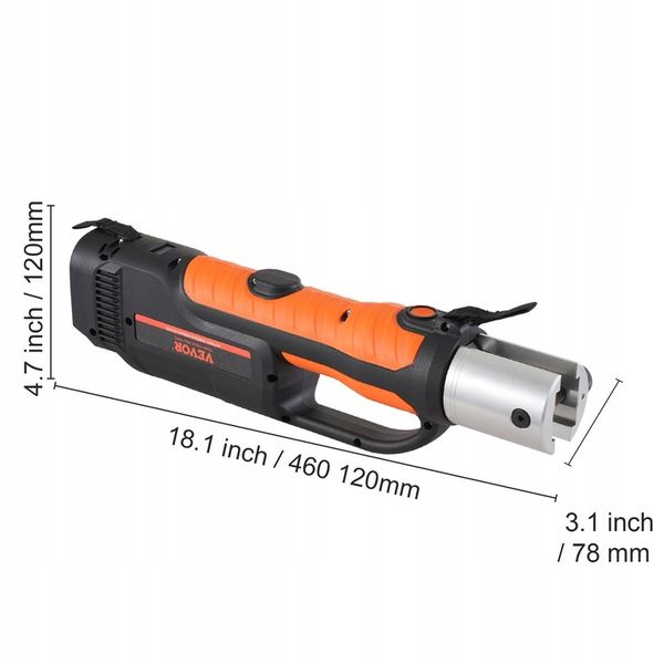 VEVOR Pro Press Tool Zestaw do zaciskania rur Press Tool Battery Kit zdjęcie 3