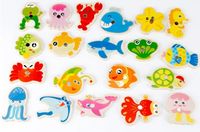 ZABAWNE RYBKI  MAGNESY I PUZZLE DLA DZIECI