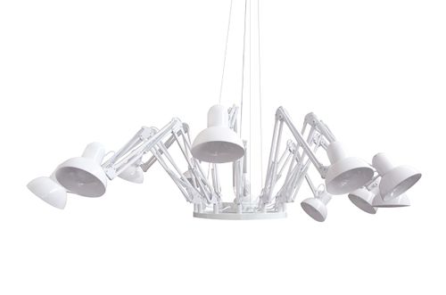 Lampa wisząca RAGNO 12 biała na Arena.pl