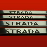 Listwa progowa MITSUBISHI L200 MK4 STRADA Stal nierdzewna 304 połysk 4szt