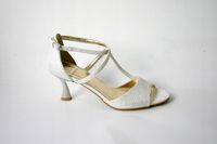 Sandałki taneczne niskie SAN T srebrne outlet 39