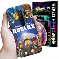 ETUI DO XIAOMI REDMI 9 - ROBLOX DZIECIECE WZORY SUPER MARIO + SZKŁO