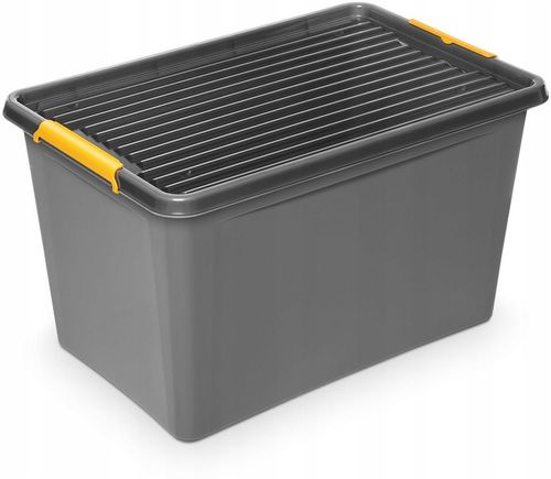 Pojemnik plastikowy 60L z pokrywką organizer pudełko skrzynia kosz box na Arena.pl