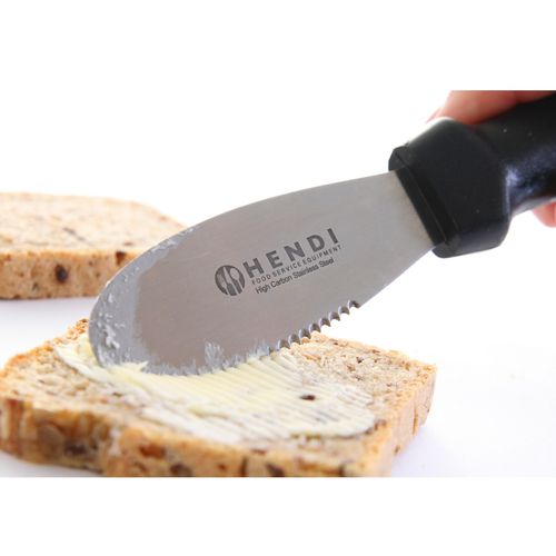 Nóż do smarowania ząbkowany ze stali nierdzewnej - Hendi 855768 na Arena.pl