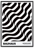 Plakat bauhaus w czarnej ramie 61x91 cm w czarnej ramie