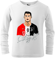 Koszulka z długim rękawem - Cristiano Ronaldo z autografem