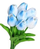 Tulipany sylikonowe piankowe gumowe jak żywe 34cm 7szt bukiet