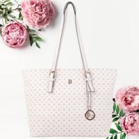 Torebka damska SHOPPER na ramię BIAŁA duża A4 miejska elegancka