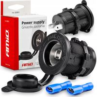 Dodatkowe Gniazdo Zapalniczki Zasilania Do Zabudowy 12V 24V Do Samochodu