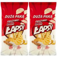 Łapsy Prażynki karbowane solone 110 g x 2 sztuk