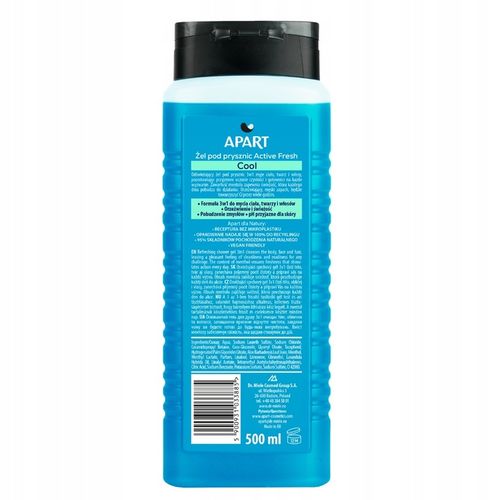 Apart Żel pod Prysznic Męski 3w1 Mix Zestaw 5x500 na Arena.pl