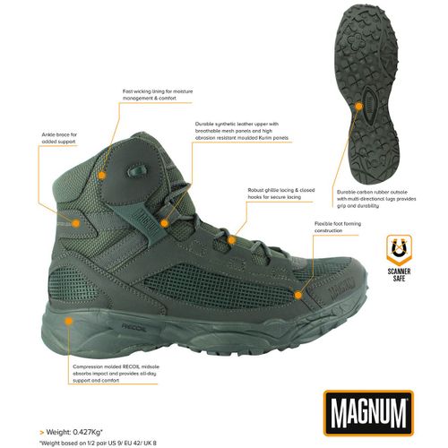 Buty bojowe "MAGNUM" Assault Tactical 5.0  oliwkowe 40 olive na Arena.pl