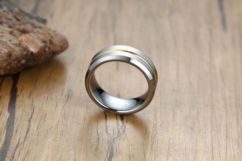 PIERŚCIEŃ OBRĄCZKA z Wolframu WOLFRING EU22 US10 na Arena.pl