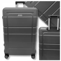 Walizka podróżna mała na kółkach kabinowa ABS walizki torba kółka 40L szary