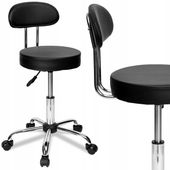Stołek Fryzjerski Kosmetyczny Hoker Taboret Fotel Regulowany z