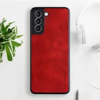 Etui AIORIA Vintage LEATHER do Samsung Galaxy S21 czerwony